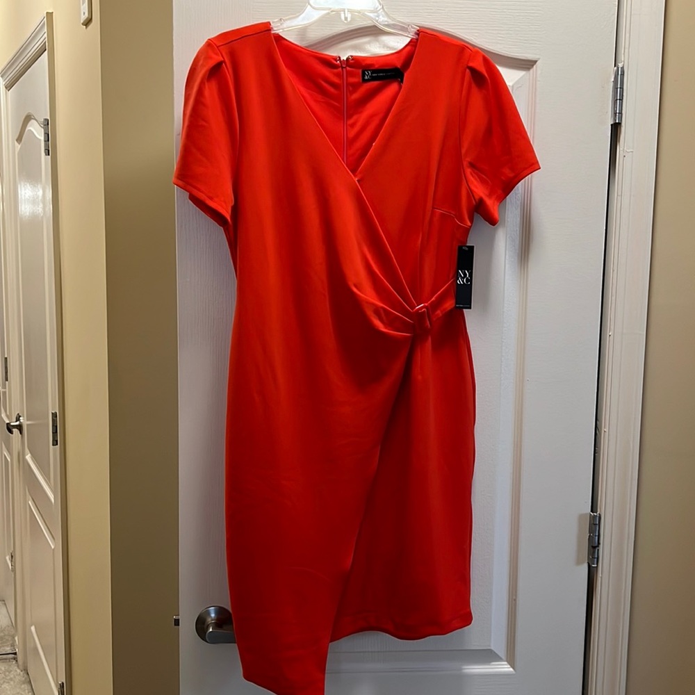 Brand new red dress size large